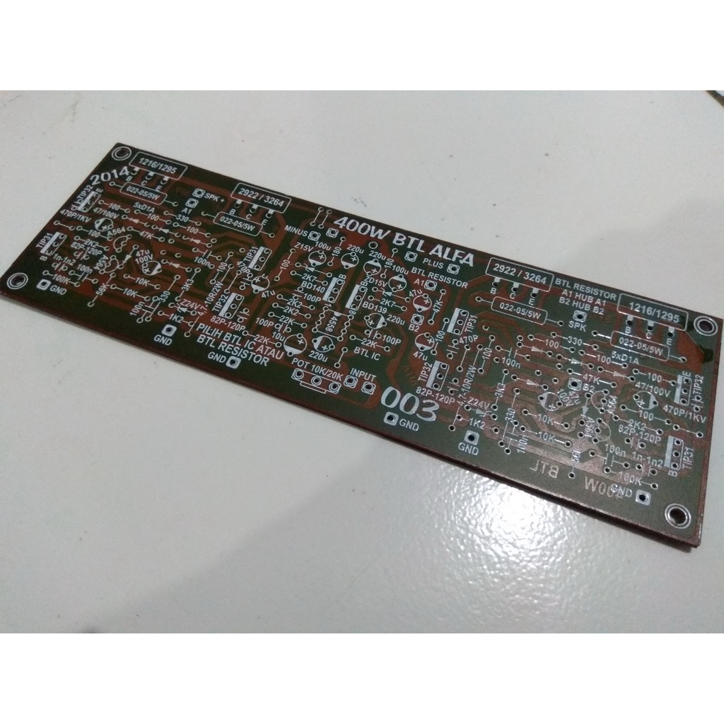 Jual PCB Power Amplifier 400 Watt BTL Alfa | Shopee Indonesia