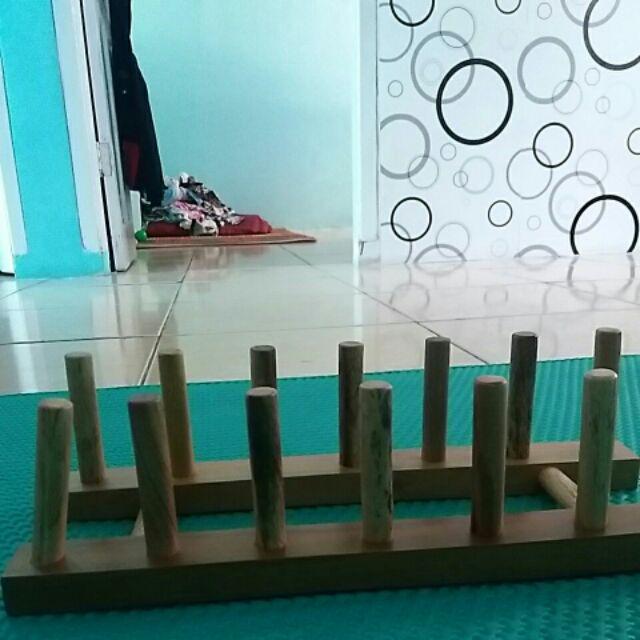 Rak Piring Kayu / Rak Buku / Tempat Piring / Tempat Buku /rak Piring