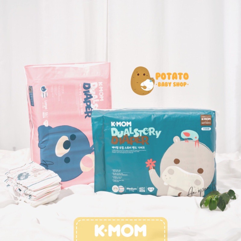 K-Mom Dual Story Diaper Tape ( Popok Bayi KMom S M L )