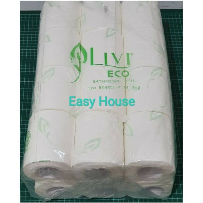 Livi Toilet Roll 24/Tissue/Tisu Toilet Livi 24 Rolls 170Sheets
