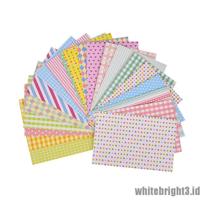 (white3) 20pcs Tape Kertas Motif Lucu Untuk Dekorasi Diary / Scrapbook / Craft