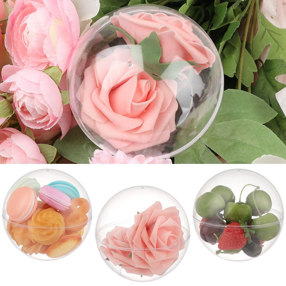 Solighter Candy Box Packaging Aksesoris Mandi Hari Valentine Kreatif Kotak Gula DIY Kemasan Makanan Bath Bomb Bola Transparan