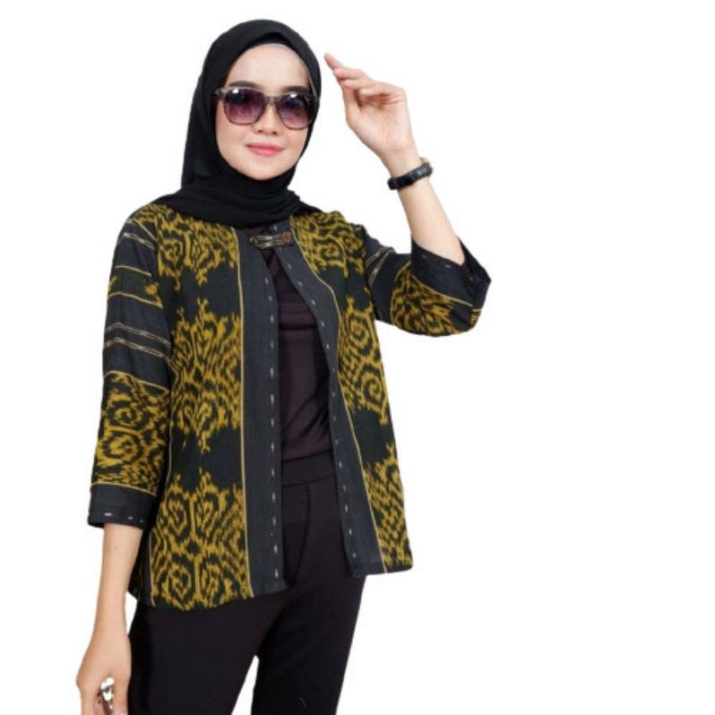 blazer tenun blanket batik jepara
