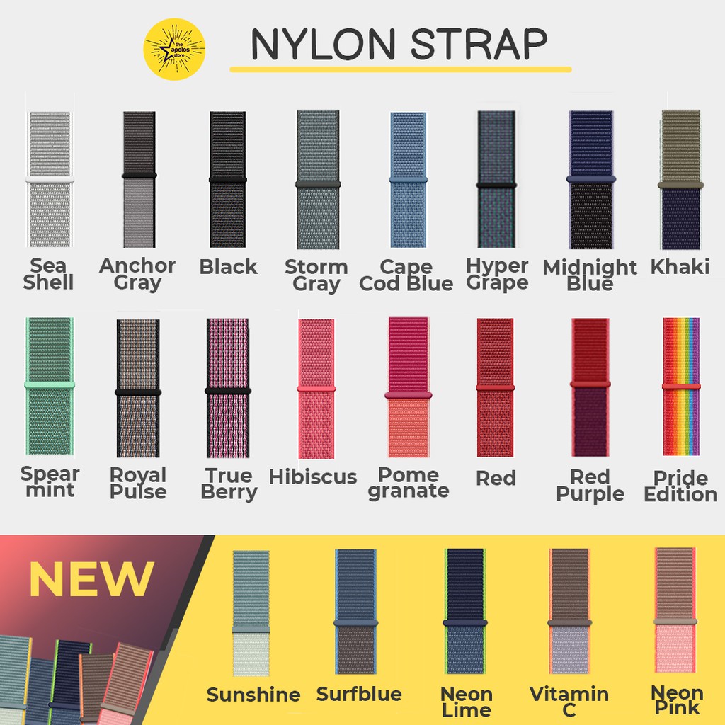 Strap Nylon SmartWatch Nylon Woven seri 8 7 Tali Jam Kain