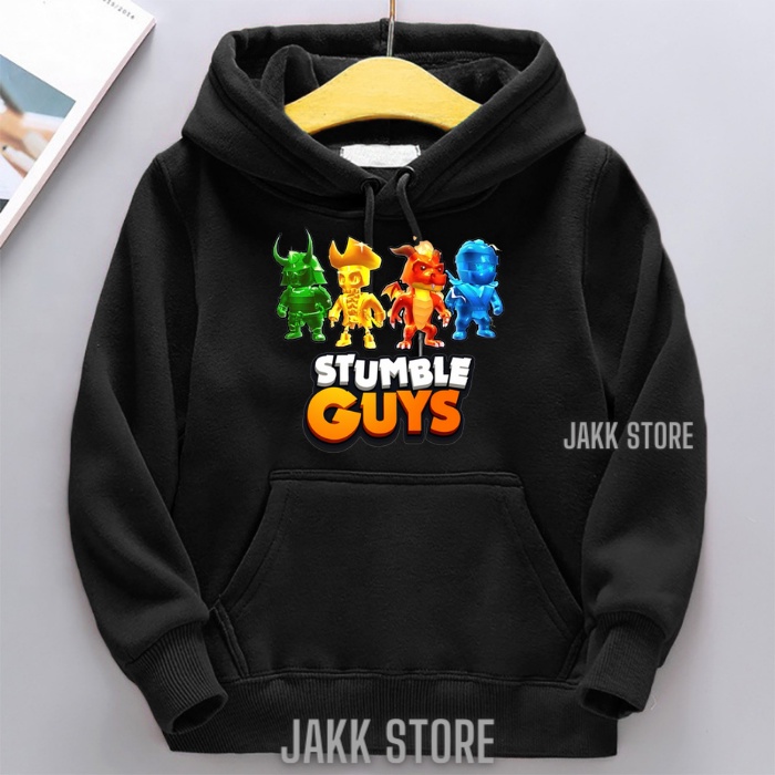 Jaket Sweater Hoodie Anak Laki Laki Terbaru/Hoodie Anak Laki Laki  STUMBLE GUYS SKIN SPESIAL Umur 2 3 4 5 6 7 8 9 10 11 12 13 14 Tahun/Jaket Sweeter Hodie Anak Cowok Keren/Sweter Suiter Fleece Anak Laki Laki Hitam