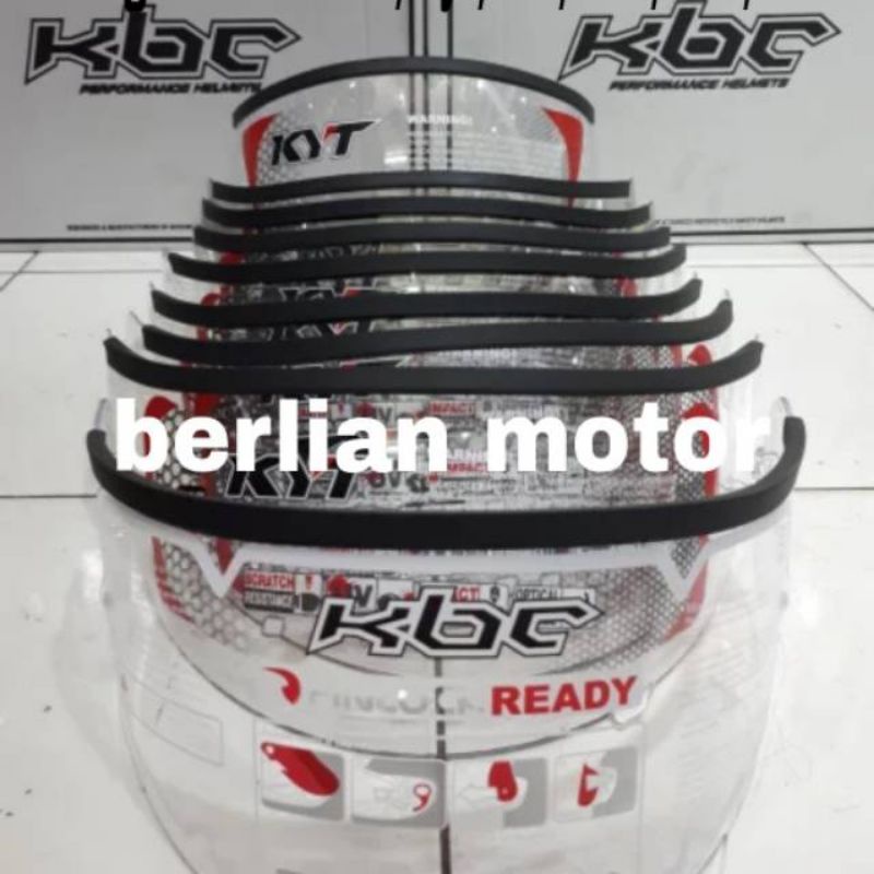 Talang air kaca helm / talang air visor helm / list karet kaca helm (termurah)