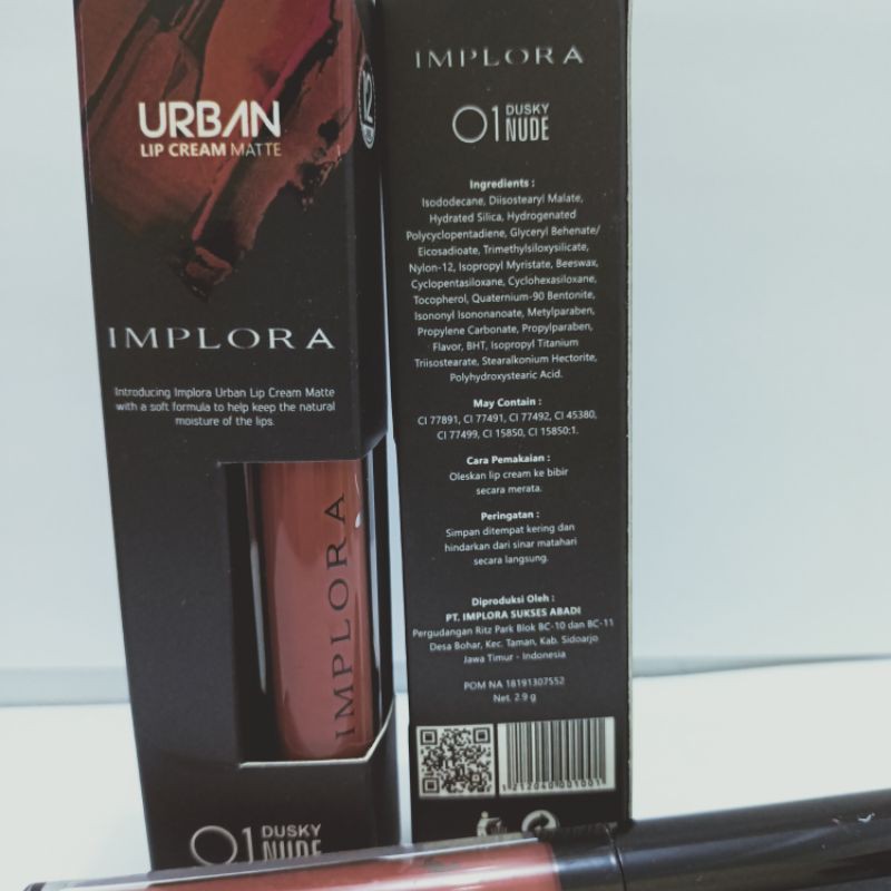 URBAN LIP CREAM IMPLORA MATTE BPOM