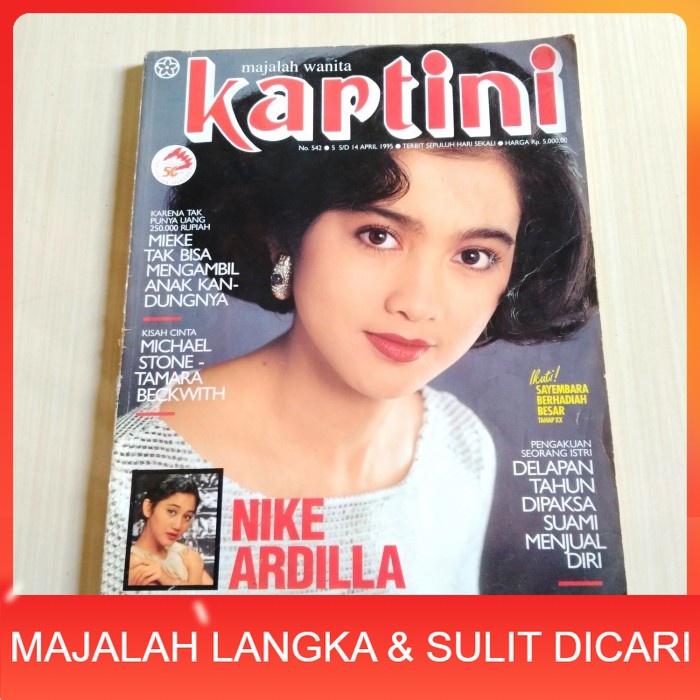 Majalah KARTINI No.542 Apr 1995 DESY RATNASARI + NIKE ARDILLA (RARE) Langka