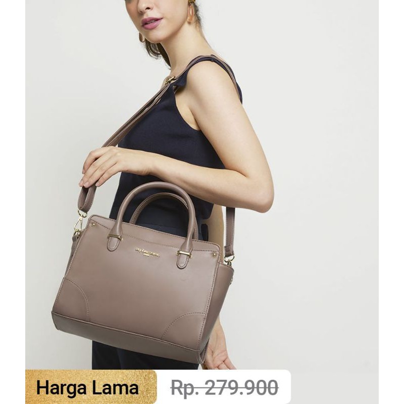 TAS VIENE (PINK, COKLAT) By SOPHIE MARTIN PARIS TAS KERJA SELEMPANG & BAHU WANITA