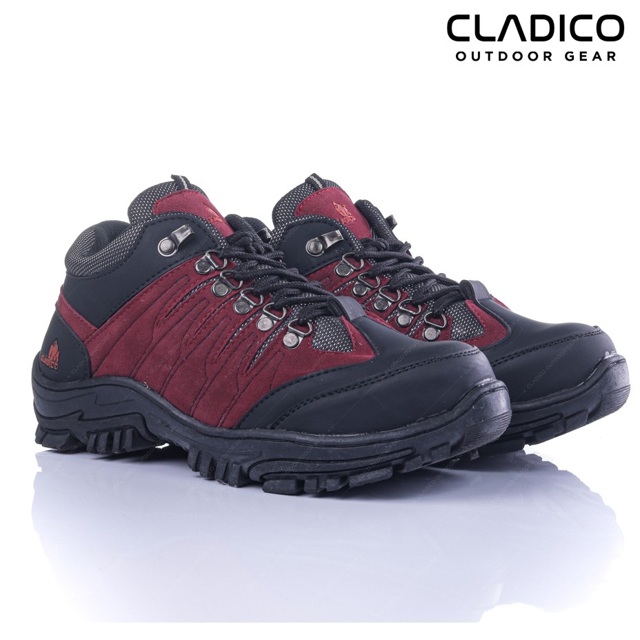 Sepatu Safety Boots Tracking Pria Ujung Besi Proyek Industri Cladico Coupe Low