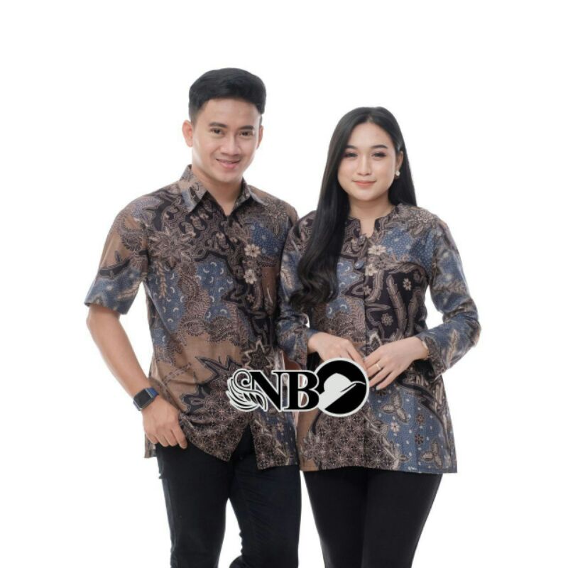 couple batik kemeja atasan batik wanita