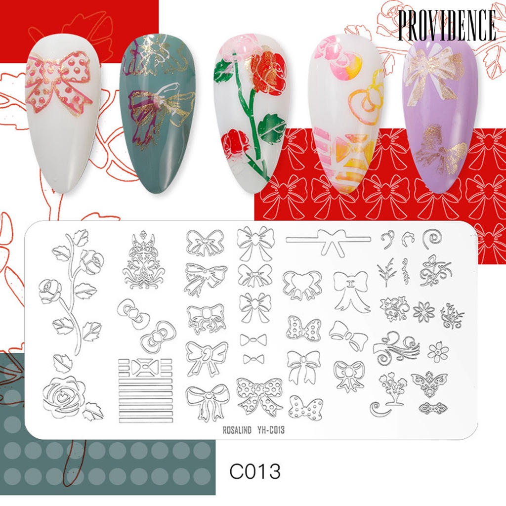 Providence Nail Stamping Plate Various Patterns Rust-Proof Mini Printing Stencil Manicure Art Stamp Templates for Salon