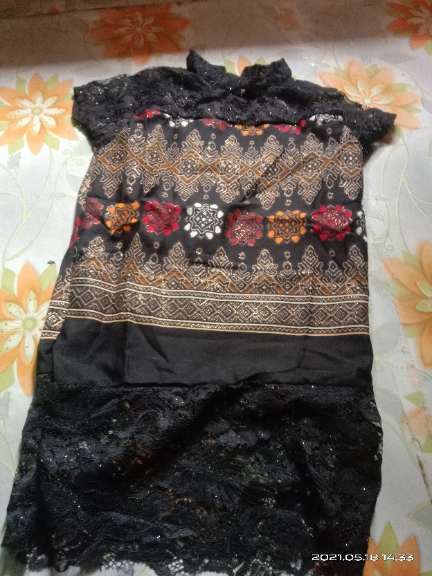 Dress Claire Kid Rx Dress Batik Anak Dress Brukat Anak Murah Kebaya Batik Brukat Anak Kutubaru Kid