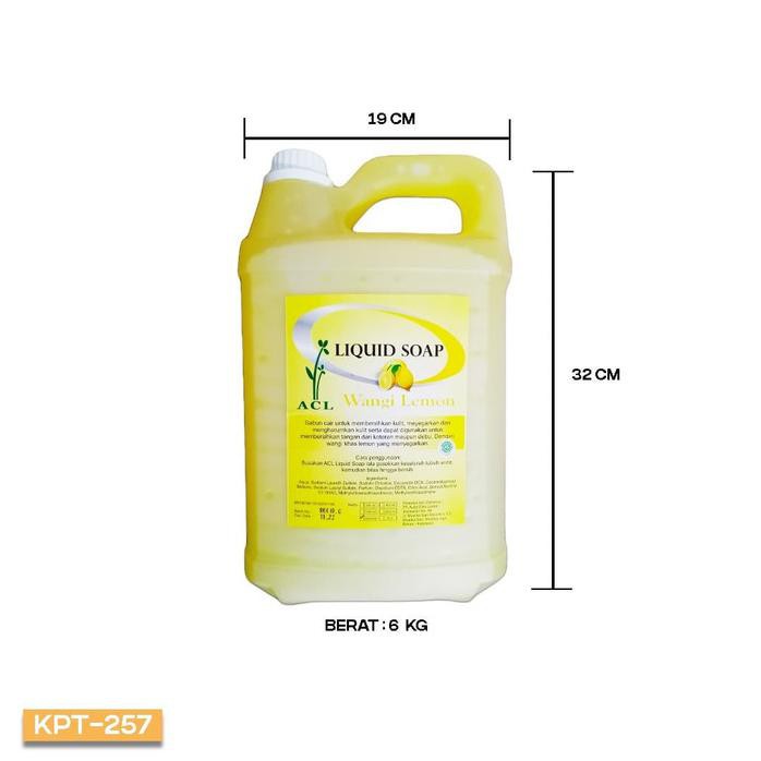 LIQUID SOAP LEMON 5 KG melembutkan kulit sabun cair wangi pembersih hemat