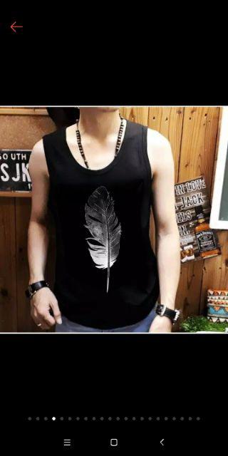 kaos distro singlet JUMBO sablon kaus tanpa lengan pakian