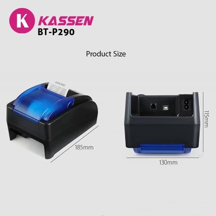 PRINTER POS KASIR KASSEN BT-P 290 STRUK THERMAL ( USB+BLUETOOTH ) RJ11