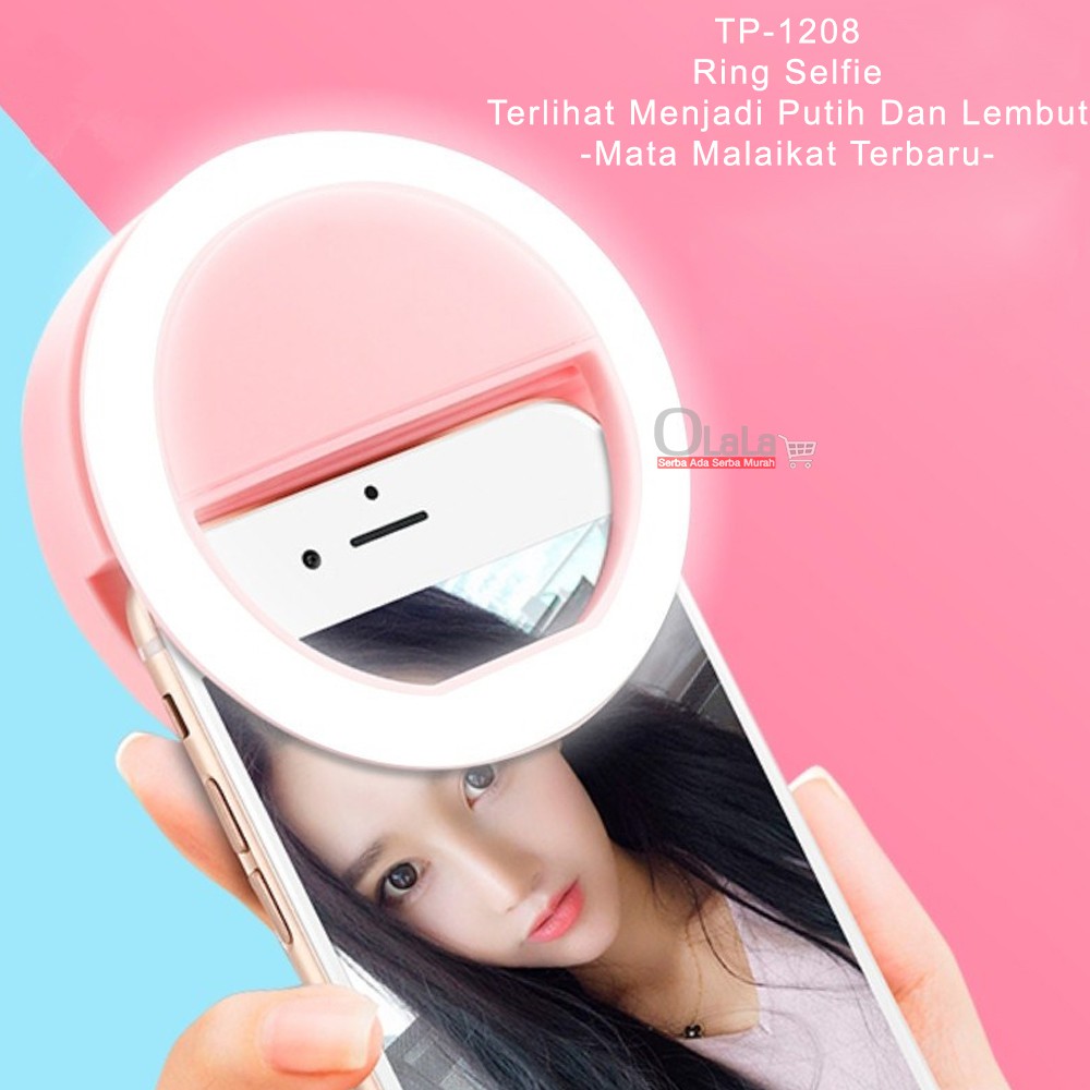 Ring Light Selfie LED / Lampu selfie Bulat untuk kamera camera hp Flash charm eyes TP-1208