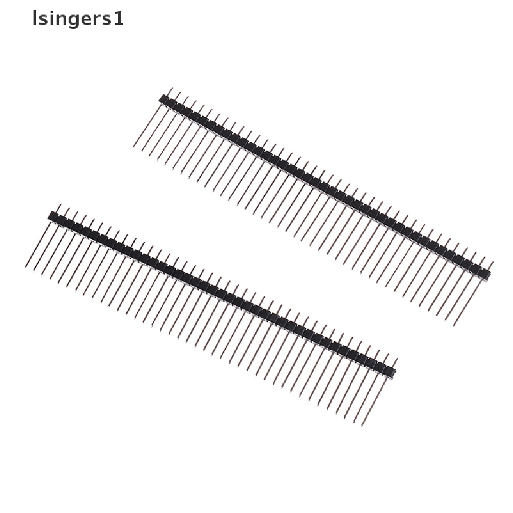 (lsingers1) 10pcs header pin Satu Baris 1x40 40 pin 2.54mm 1x40 Tinggi Panjang