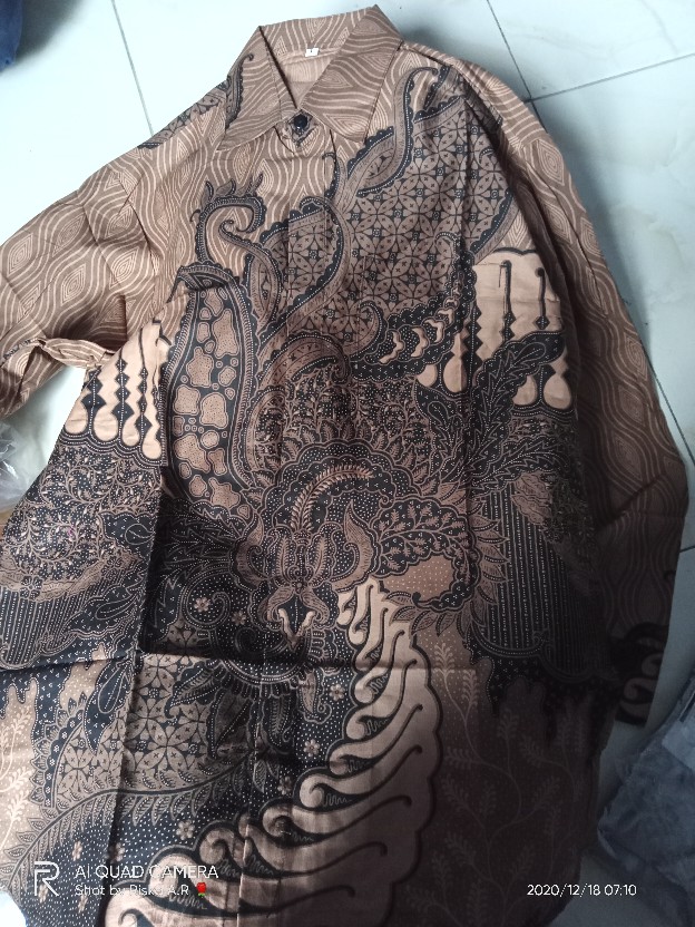 Kkemeja Batik Pria Modern Slim Fit Lengan Panjang Odl 142