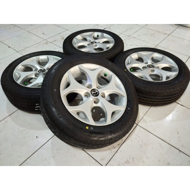 velg mobil bekas ring 16 lubang baut 5x114 plus ban 205 60 r16