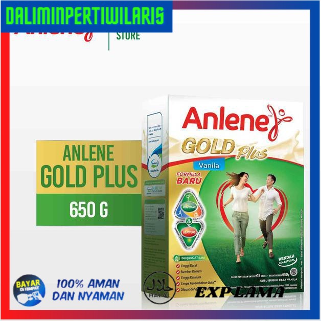 

BISA COD Anlene Gold Plus Vanilla - Susu Bubuk 650 gr GRATIS ONGKIR [Kode 1|Kode 2|Kode 3|Kode