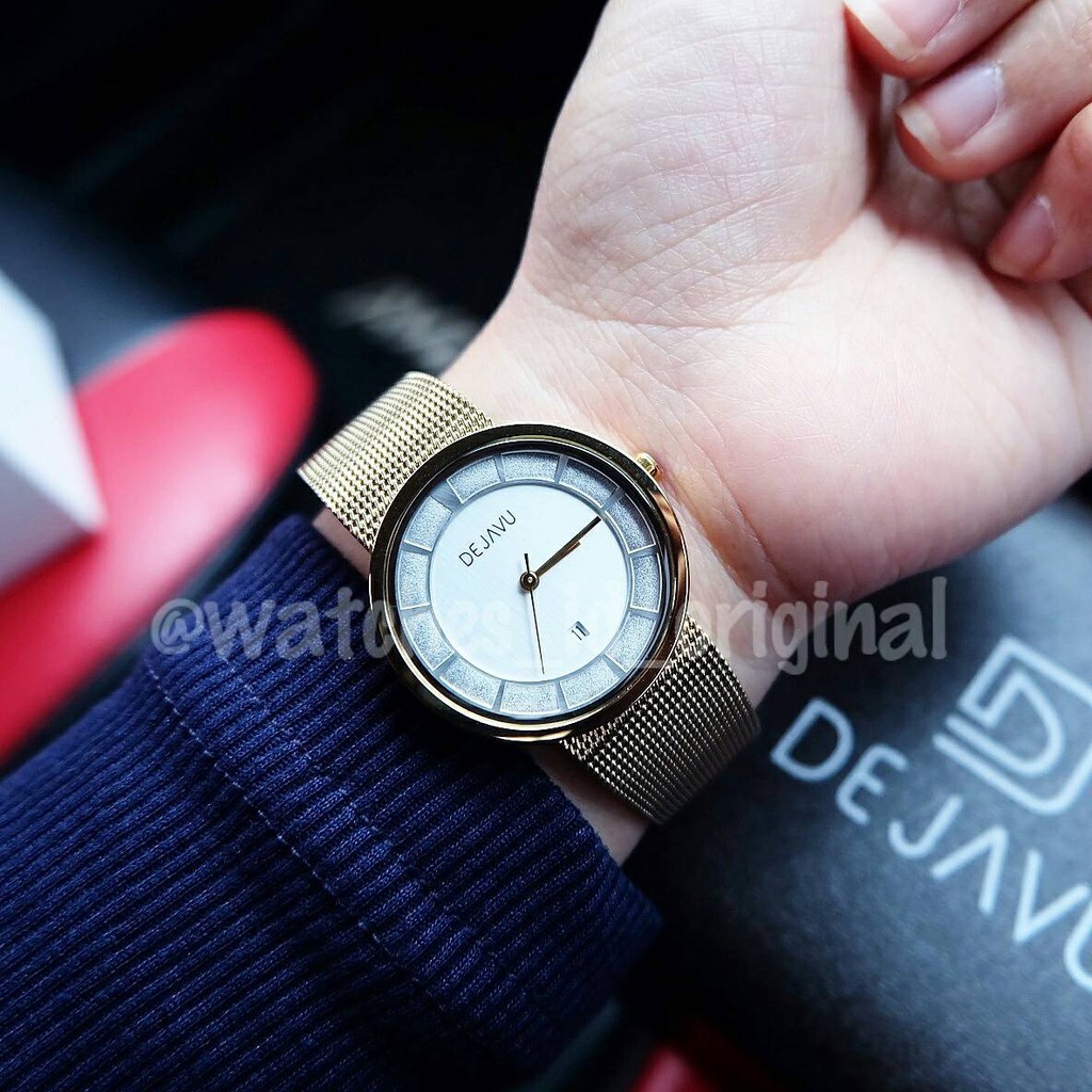 Jam Tangan Dejavu 2823 BJ Original (gold)