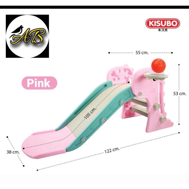 NEW-Mainan Perosotan DINO Ring Basket +Bola VRT- 001