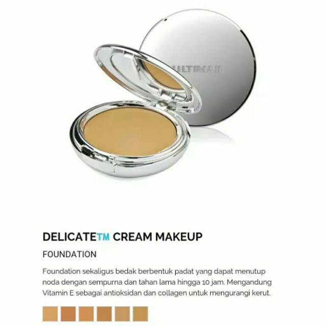 ULTIMA II Delicate Creme powder makeup /Tersedia Fullcase dan Reffil