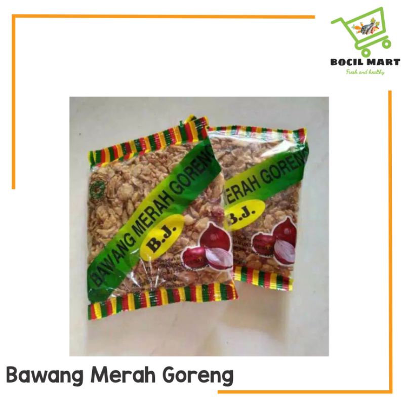 

[BOCIL MART] BAWANG MERAH GORENG KEMASAN / BAWANG GORENG BJ