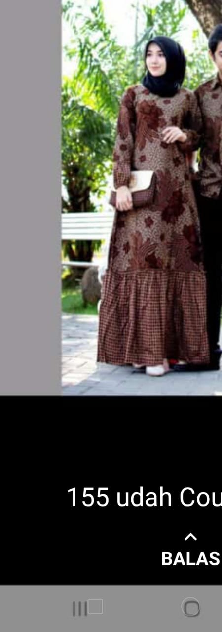 Gamis Genes Sogan Batik Modern Muslim Maxi Pesta Kondangan Seragaman Gamis Batik