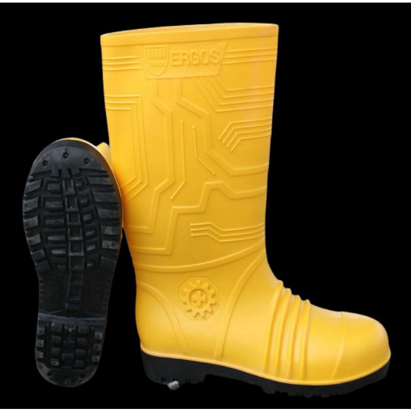 SEPATU PROYEK SAFETY BOOT ERGOS STEEL TOE UJUNG BESI SNI