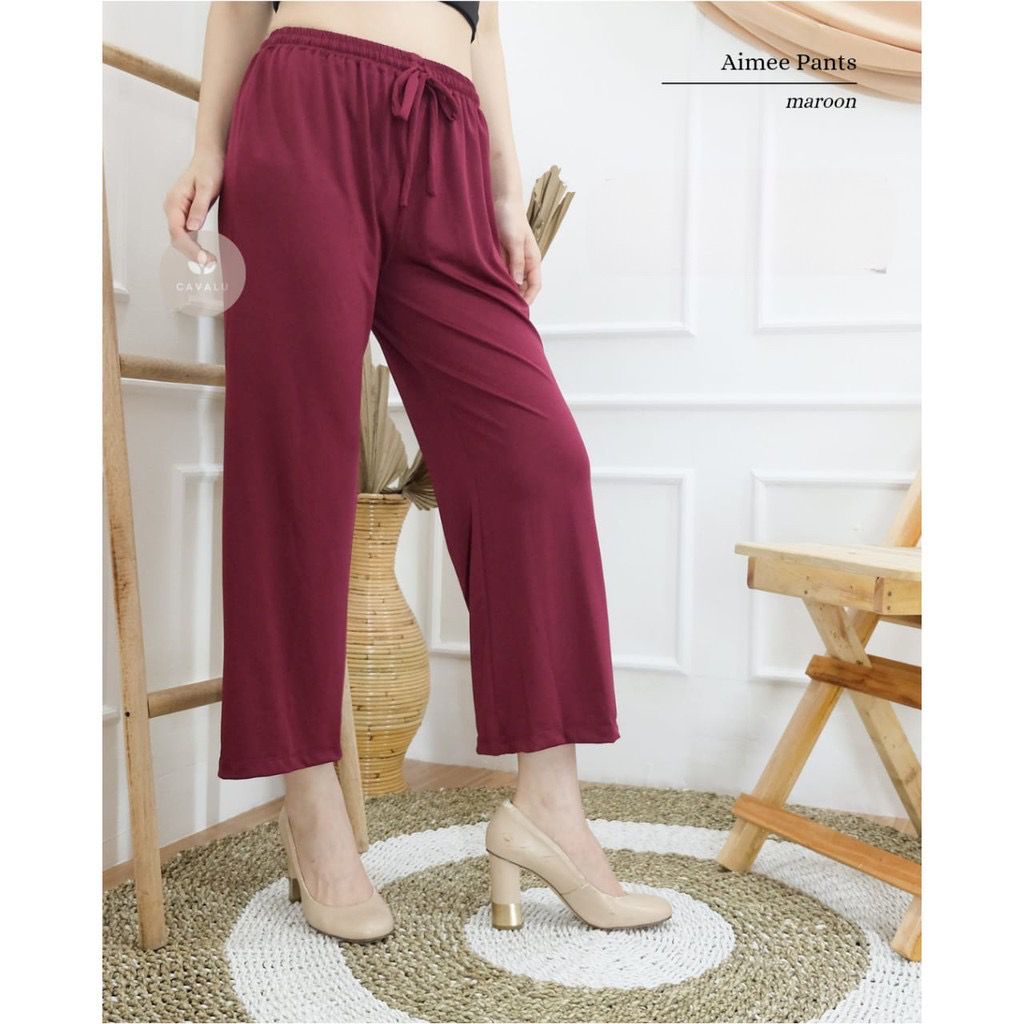 CAVALU 084 Aimee Pants Korean Long Pants Celana Panjang Wanita