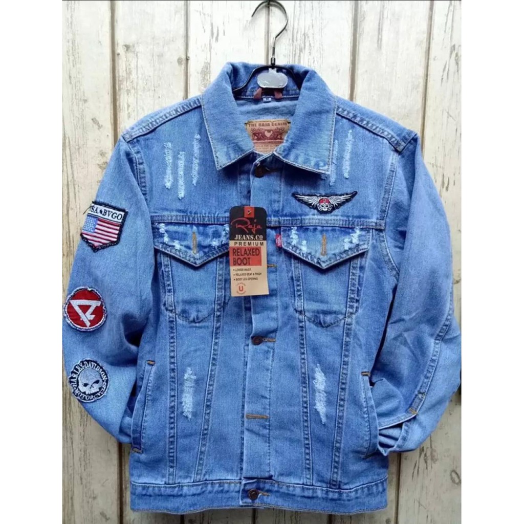 BISA COD - JAKET JEANS 100 % ORIGINAL DISTRO QUALTY PREMIUM ~ jaket jeans pria