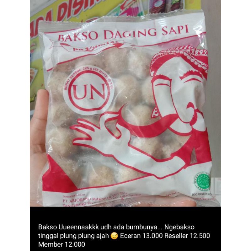 

Bakso Daging Sapi Pak Kumis plus bumbu bakso