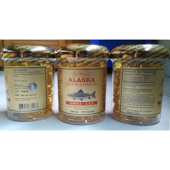 KMax Alaska Deep Sea Fish Oil Omega 3 6 9. KMax Minyak Ikan K Max omg