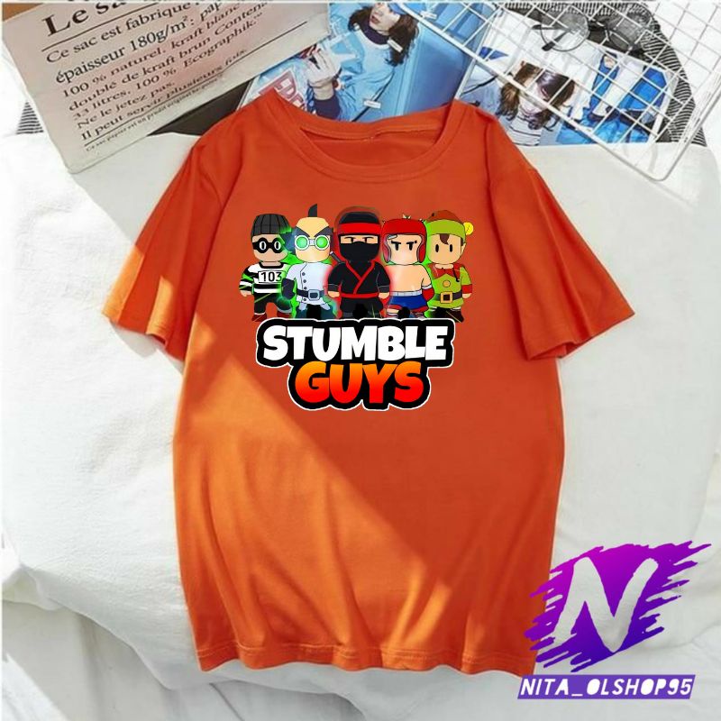 kaos anak stumble guys baju anak stumble guys premium stumble guys