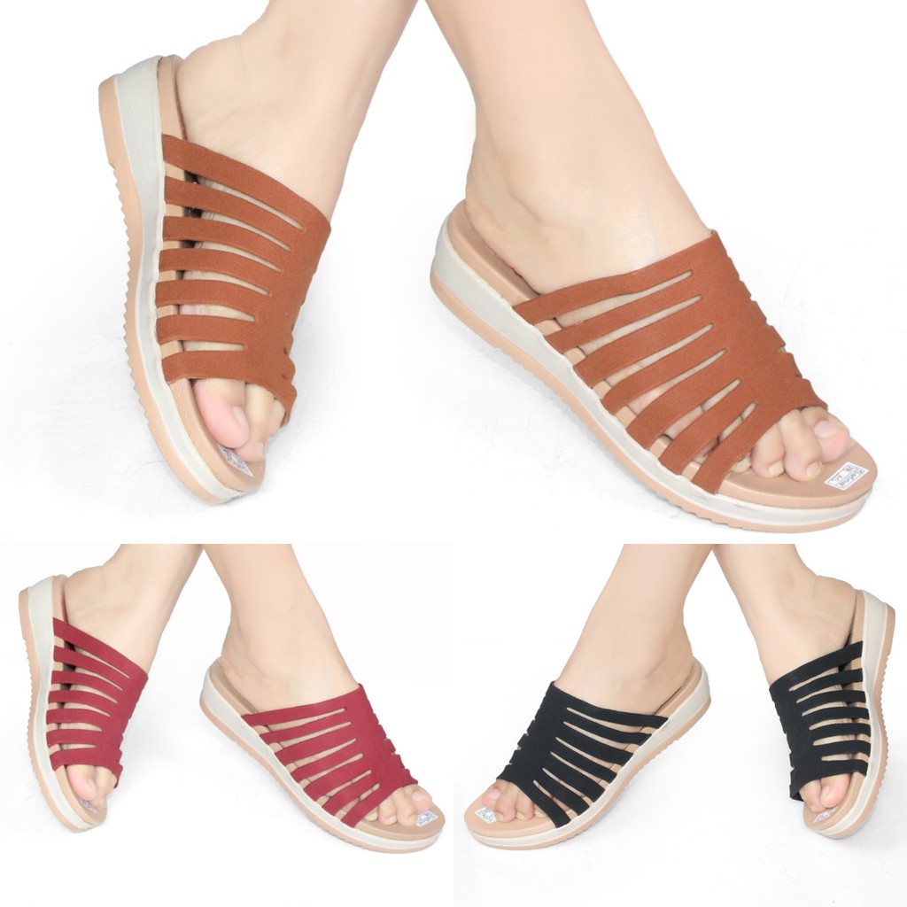 SANDAL WANITA SELOP CASUAL MURAH L05 Sandal Murah Sandal Wanita Kekinian Sandal Ibu Ibu