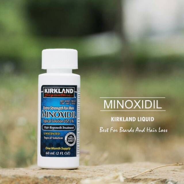 MINOXIDIL 5% KIRKLAND ORIGINAL 100% ( penumbuh rambut jenggot dan brewok )