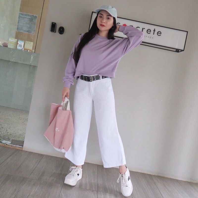 Kulot jeans terbaru kulot mayung Celana Jeans Kulot Highwaist  Wanita kekinian