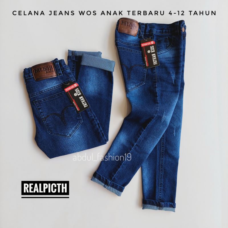 Celana Jeans Panjang Anak laki laki 4-12 tahun Anak Cowok Terbaru Terlaris Termurah