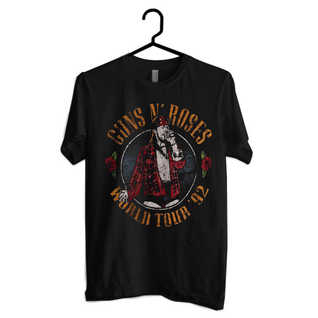 COD KAOS MUSIK GUNS ''N' ROSES VINTAGE HITAM T-SHIRT CASUAL PRIA DAN WANITA
