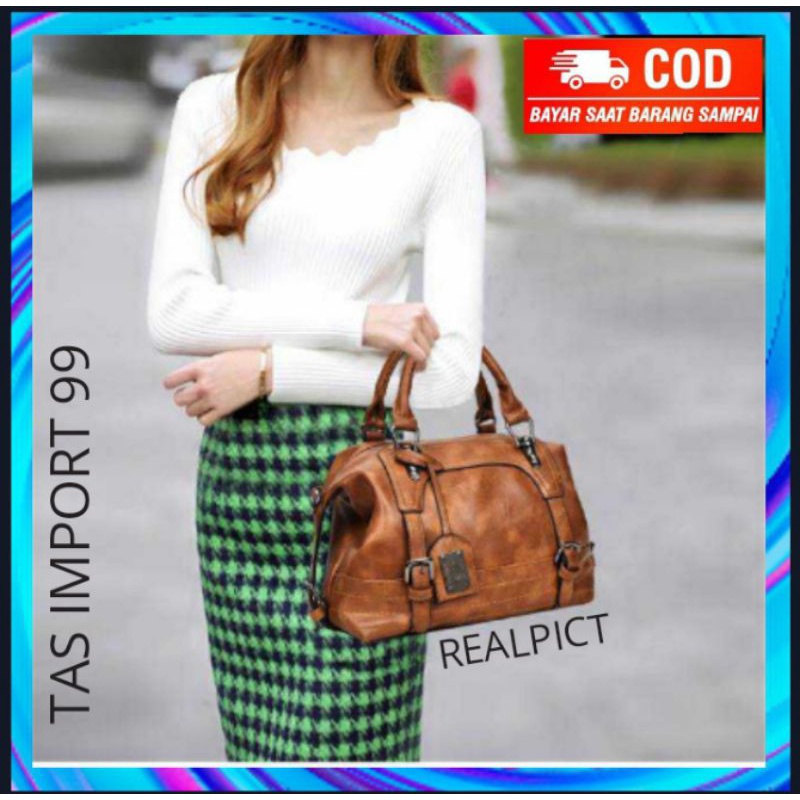 TAS SHOULDER BAG SELEMPANG BAHU WANITA CEWEK REMAJA PEREMPUAN IMPORT KERJA KANTOR MURAH ORIGINAL BRA
