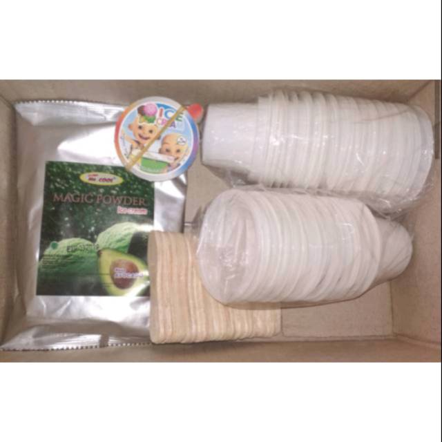 Paket ice cream 250 gram / es krim cup plastik 50 ml