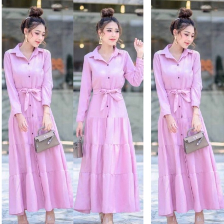 *[GLFK] Maxi Wanita Terbaru / Gamis Wanita / Maxi Aiko / Pakaian Gamis Maxi Wanita Panjang