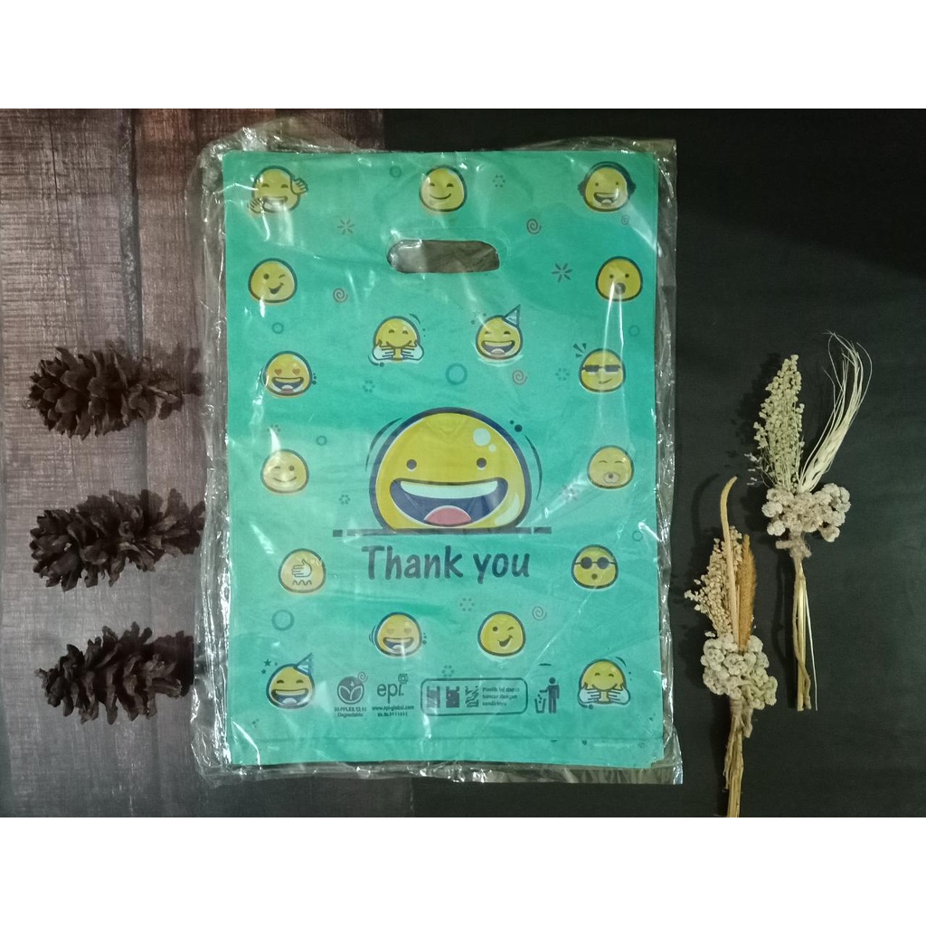 25x36cm Kresek Olshop Murah PLONG Thank You Smile