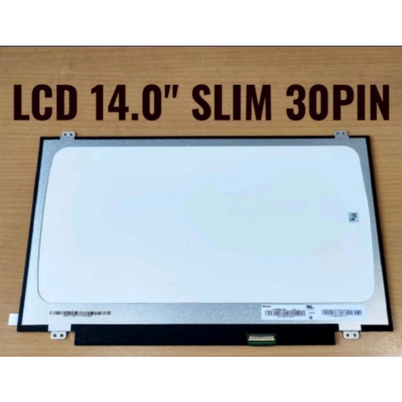 LCD Laptop 14 Inch Slim 30 pin second bekas copotan Laptop Acer E1-470G E1-470 E1-422 kondisi 3 garis halus horizontal seperti gambar