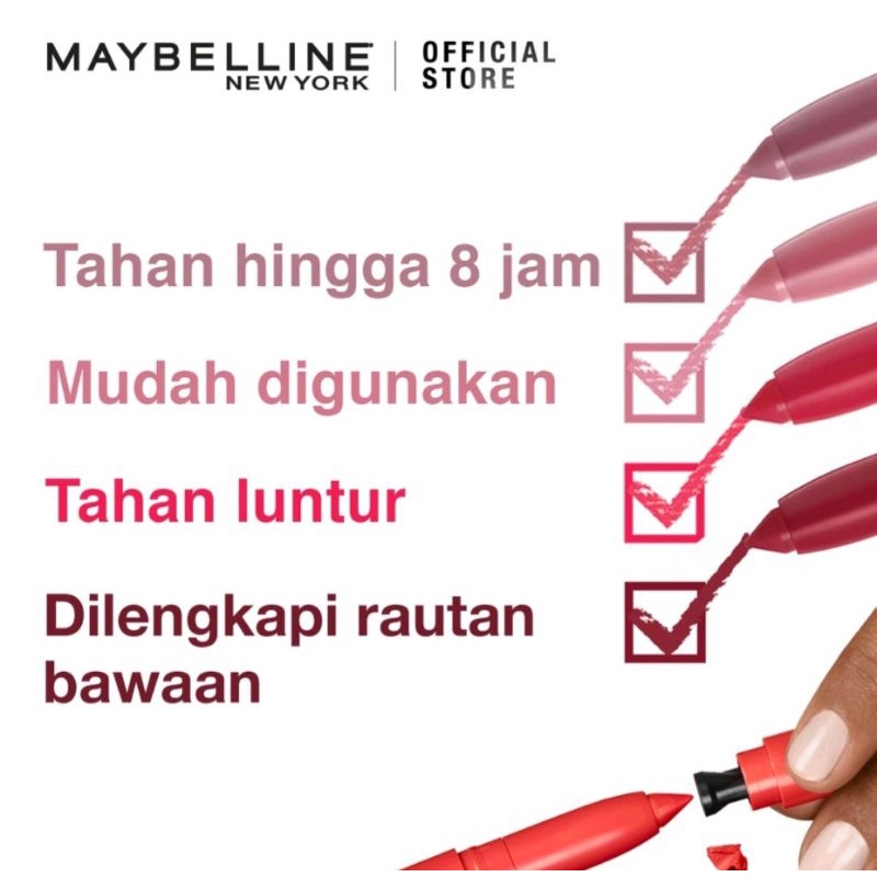 Termurah!!! Maybelline Superstay Matte ink Crayon