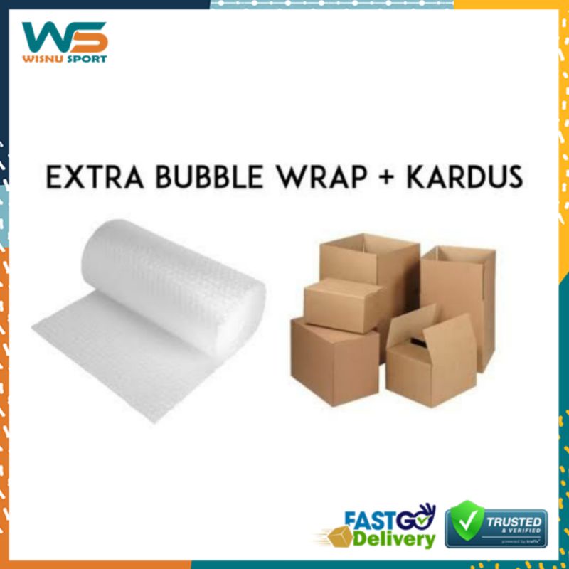

Packing tambahan dus dan bubble wrap
