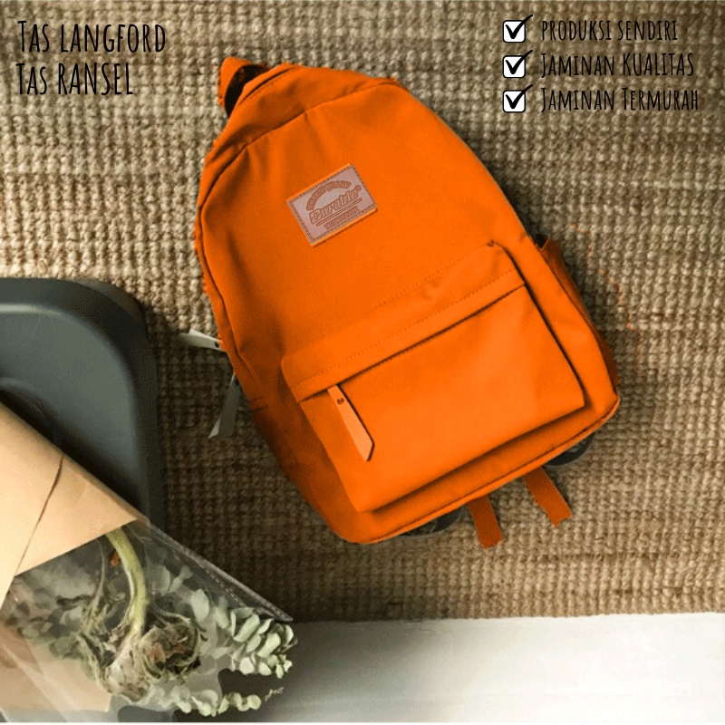 Tas Ransel Pria - Tas Sekolah Kuliah Kerja Remaja Dewasa Model Fashion Korea Stylish Backpack Punggung Bahu Kualitas Premium Import Lokal Original Terbaru Murah Kekinian Besar Bagus Lucu Unisec Perempuan Wanita Cewek Cowok