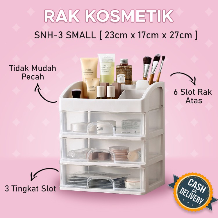 Rak Kosmetik D18 Makeup Storage Kotak Penyimpanan Alat Tulis